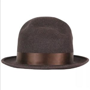 Galliano for Dior Brown Wool Felt Hat Size 8